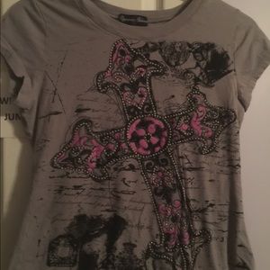 Appropriate Behavior L cross t-shirt